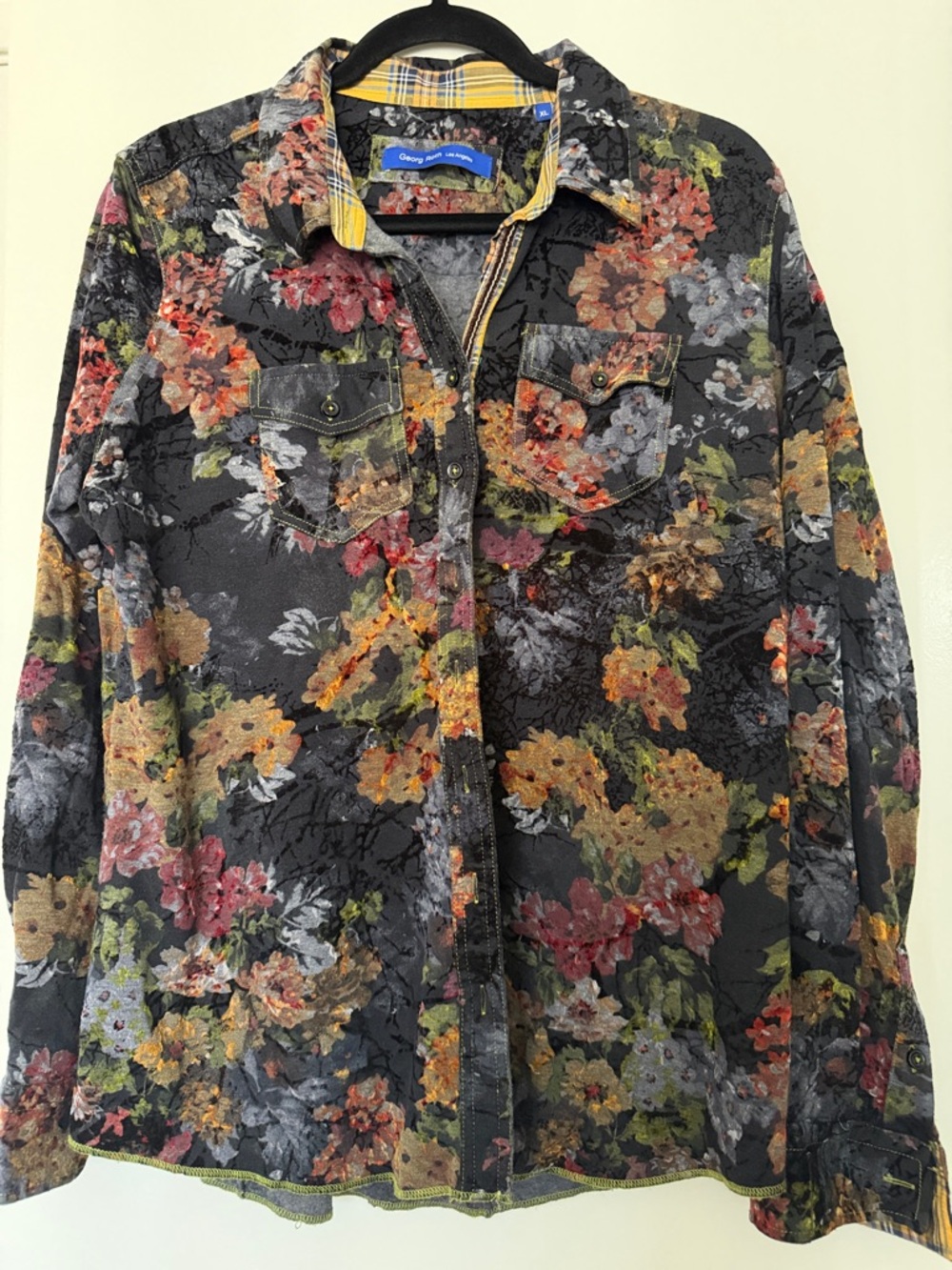 Men’s Floral slim fitting Button-Down shirt